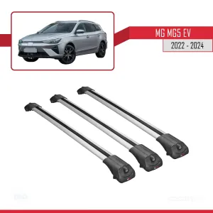 MG MG5 EV 2022 ve sonrası ile uyumlu ACE-1 Ara Atkı Tavan Barı GRİ 3 ADET thumb 3