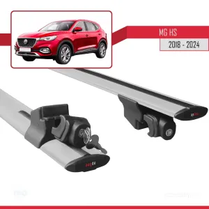 MG HS 2018 ve Sonrası ile uyumlu HOOK Model Anahtar Kilitli Ara Atkı Tavan Barı GRİ thumb 5