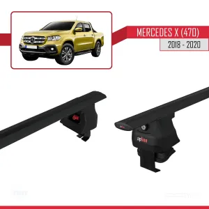 Mercedes X (470) 2018-2020 Arası ile uyumlu ACE-4 Ara Atkı Tavan Barı SİYAH thumb 5