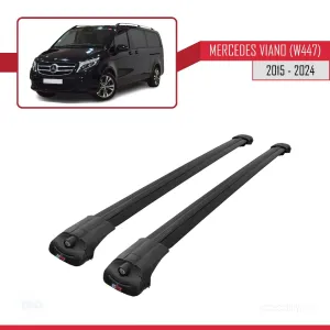 Mercedes Viano (W447) 2015 ve Sonrası ile uyumlu ACE-1 Ara Atkı Tavan Barı SİYAH thumb 3