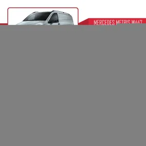Mercedes Metris (W447) 2014 ve Sonrası ile uyumlu ACE-1 Ara Atkı Tavan Barı SİYAH thumb 4