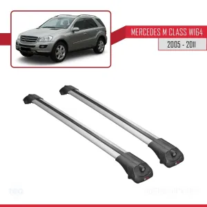 Mercedes M Class (W164) 2005-2011 Arası ile uyumlu ACE-1 Ara Atkı Tavan Barı GRİ thumb 3