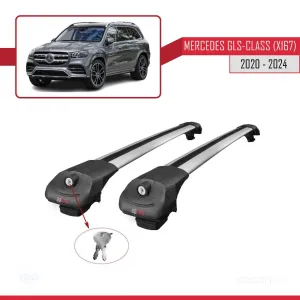 Mercedes GLS-Class (X167) 2020 ve Sonrası ile uyumlu ACE-1 Ara Atkı Tavan Barı GRİ thumb 4