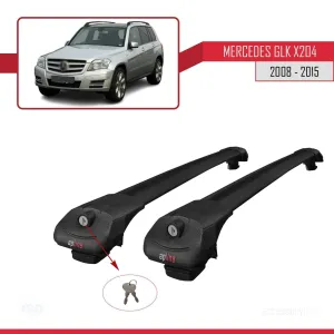 Mercedes GLK (X204) 2008-2015 Arası ile uyumlu ACE-1 Ara Atkı Tavan Barı SİYAH thumb 4