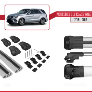 Mercedes GLE Class (W166) 2015-2018 Arası ile uyumlu ACE-1 Ara Atkı Tavan Barı GRİ thumb 5