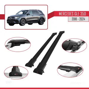 Mercedes GLE (V167) 2018 ve Sonrası ile uyumlu FLY Model Ara Atkı Tavan Barı SİYAH thumb 5