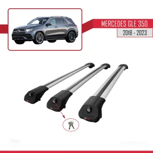 Mercedes GLE (V167) 2018 Sonrası ile uyumlu ACE-1 Ara Atkı Tavan Barı GRİ 3 ADET thumb 4