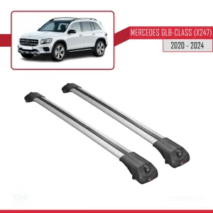 Mercedes GLB-Class (X247) 2020 ve Sonrası ile uyumlu ACE-1 Ara Atkı Tavan Barı GRİ thumb 3