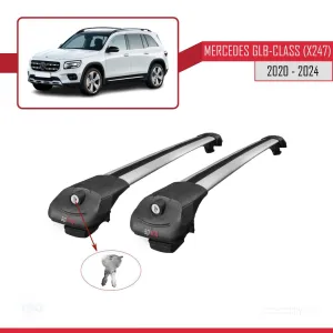 Mercedes GLB-Class (X247) 2020 ve Sonrası ile uyumlu ACE-1 Ara Atkı Tavan Barı GRİ thumb 4