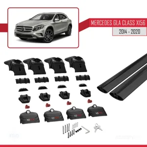 Mercedes GLA (X156) 2014-2020 Arası ile uyumlu ACE-2 Ara Atkı Tavan Barı SİYAH thumb 5