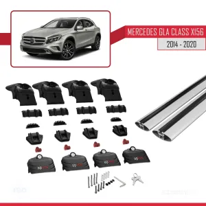 Mercedes GLA (X156) 2014-2020 Arası ile uyumlu ACE-2 Ara Atkı Tavan Barı GRİ thumb 5