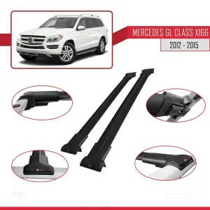 Mercedes GL Class (X166) 2012-2015 Arası ile uyumlu FLY Model Ara Atkı Tavan Barı SİYAH thumb 5