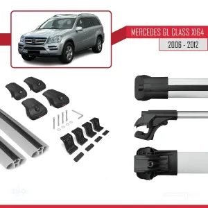 Mercedes GL Class (X164) 2006-2012 Arası ile uyumlu ACE-1 Ara Atkı Tavan Barı GRİ thumb 5
