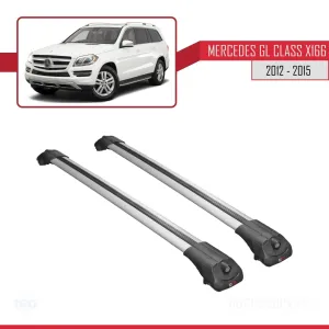 Mercedes GL (X166) 2012-2015 Arası ile uyumlu ACE-1 Ara Atkı Tavan Barı GRİ thumb 3