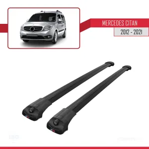 Mercedes Citan 2012-2021 (W415) ile uyumlu ACE-1 Ara Atkı Tavan Barı SİYAH thumb 3