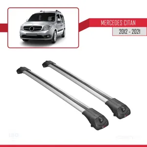 Mercedes Citan 2012-2021 (W415) ile uyumlu ACE-1 Ara Atkı Tavan Barı GRİ thumb 3