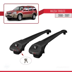 Mazda Tribute 2000-2007 Arası ile Uyumlu ACE-1 Ara Atkı Tavan Barı SİYAH thumb 4