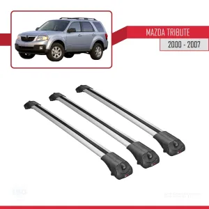 Mazda Tribute 2000-2007 Arası ile Uyumlu ACE-1 Ara Atkı Tavan Barı GRİ 3 ADET BAR thumb 3