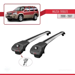 Mazda Tribute 2000-2007 Arası ile Uyumlu ACE-1 Ara Atkı Tavan Barı GRİ thumb 4