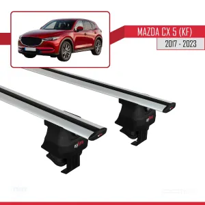 Mazda Cx-5 (KF) 2017 ve Sonrası ile uyumlu ACE-4 Ara Atkı Tavan Barı GRİ thumb 2