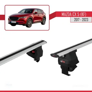 Mazda Cx-5 (KF) 2017 ve Sonrası ile uyumlu ACE-4 Ara Atkı Tavan Barı GRİ thumb 3