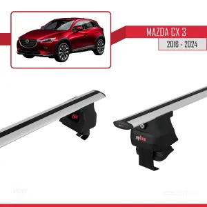 Mazda Cx-3 2016 ve Sonrası ile uyumlu ACE-4 Ara Atkı Tavan Barı GRİ thumb 4