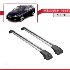 Mazda 6 Wagon (GH1/GH2) 2008-2012 Arası ile uyumlu ACE-1 Ara Atkı Tavan Barı GRİ thumb 3