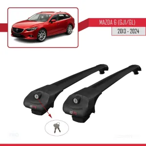 Mazda 6 (GJ1/GL) 2013 ve Sonrası ile uyumlu ACE-1 Ara Atkı Tavan Barı SİYAH thumb 4