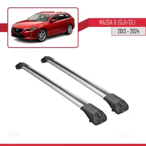 Mazda 6 (GJ1/GL) 2013 ve Sonrası ile uyumlu ACE-1 Ara Atkı Tavan Barı GRİ thumb 3