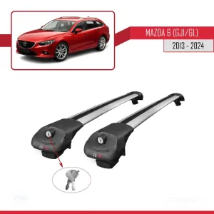 Mazda 6 (GJ1/GL) 2013 ve Sonrası ile uyumlu ACE-1 Ara Atkı Tavan Barı GRİ thumb 4