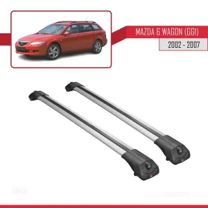 Mazda 6 (GG1) 2002-2007 Arası ile uyumlu ACE-1 Ara Atkı Tavan Barı GRİ thumb 3