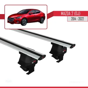 Mazda 2 (DJ) 2014-2022 Arası ile uyumlu ACE-4 Ara Atkı Tavan Barı GRİ thumb 3