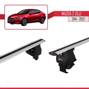 Mazda 2 (DJ) 2014-2022 Arası ile uyumlu ACE-4 Ara Atkı Tavan Barı GRİ thumb 4