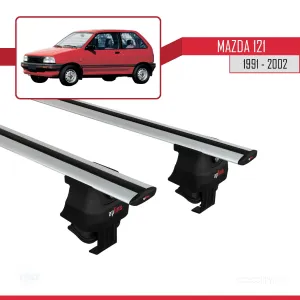 Mazda 121 1991-2002 Arası ile uyumlu ACE-4 Ara Atkı Tavan Barı GRİ thumb 2
