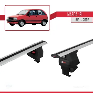 Mazda 121 1991-2002 Arası ile uyumlu ACE-4 Ara Atkı Tavan Barı GRİ thumb 3