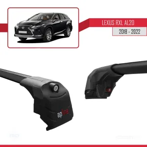Lexus RXL (AL20) 2018-2022 Arası ile uyumlu ACE-2 Ara Atkı Tavan Barı SİYAH thumb 4