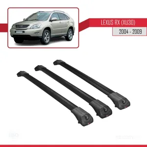 Lexus RX (XU30) 2004-2009 Arası ile uyumlu ACE-1 Ara Atkı Tavan Barı SİYAH 3 ADET BAR thumb 3