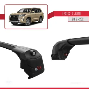 Lexus LX (J200) 2016-2021 Arası ile uyumlu ACE-2 Ara Atkı Tavan Barı SİYAH thumb 4