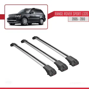 Land Rover Range Rover Sport (L320) 2005-2013 Arası ile uyumlu ACE-1 Ara Atkı Tavan Barı GRİ 3 ADET BAR thumb 3