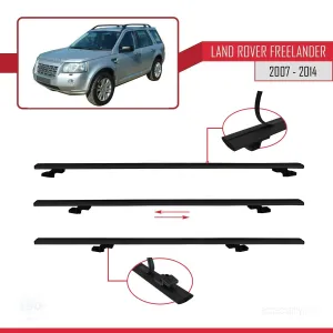 Land Rover Freelander 2007-2014 Arası ile uyumlu Basic Model Ara Atkı Tavan Barı SİYAH 3 ADET thumb 5