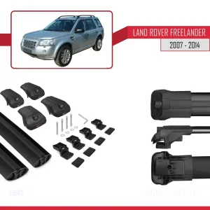Land Rover Freelander 2007-2014 Arası ile uyumlu ACE-1 Ara Atkı Tavan Barı SİYAH thumb 5