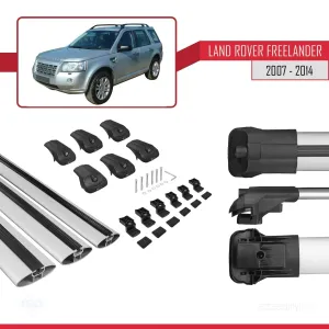 Land Rover Freelander 2007-2014 Arası ile uyumlu ACE-1 Ara Atkı Tavan Barı GRİ 3 ADET BAR thumb 5