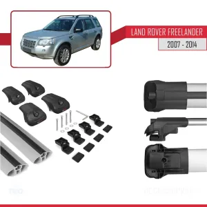 Land Rover Freelander 2007-2014 Arası ile uyumlu ACE-1 Ara Atkı Tavan Barı GRİ thumb 5
