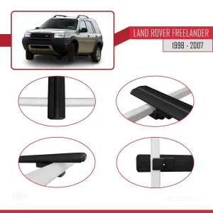 Land Rover Freelander 1998-2007 Arası ile uyumlu Basic Model Ara Atkı Tavan Barı SİYAH 3 ADET thumb 4