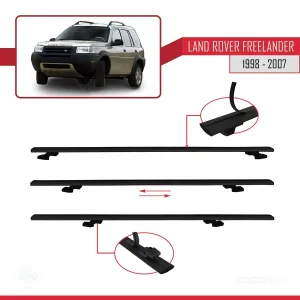 Land Rover Freelander 1998-2007 Arası ile uyumlu Basic Model Ara Atkı Tavan Barı SİYAH 3 ADET thumb 5