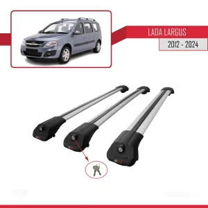 Lada Largus 2012 ve Sonrası ile uyumlu ACE-1 Ara Atkı Tavan Barı GRİ 3 ADET BAR thumb 4