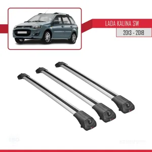 Lada Kalina SW 2013-2018 Arası ile uyumlu ACE-1 Ara Atkı Tavan Barı GRİ 3 ADET BAR thumb 3