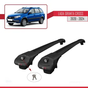 Lada Granta Cross 2020 ve Sonrası ile uyumlu ACE-1 Ara Atkı Tavan Barı SİYAH thumb 4