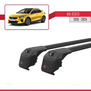 Kia XCeed (CD) 2019 ve Sonrası ile uyumlu ACE-2 Ara Atkı Tavan Barı SİYAH thumb 4