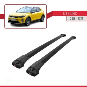 Kia Stonic 2018 ve Sonrası ile uyumlu ACE-1 Ara Atkı Tavan Barı SİYAH thumb 3